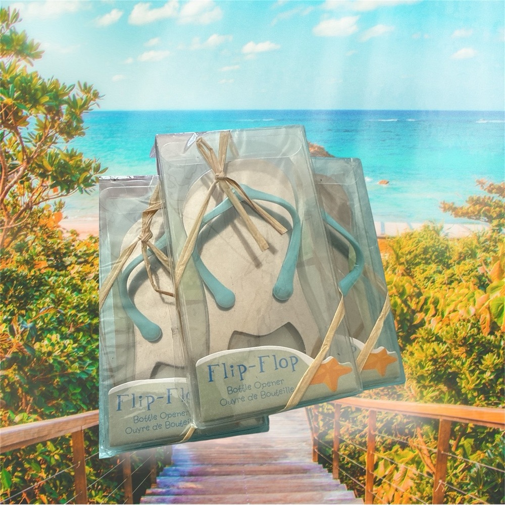 Flip Flop Bottle Opener - Blue flip flop